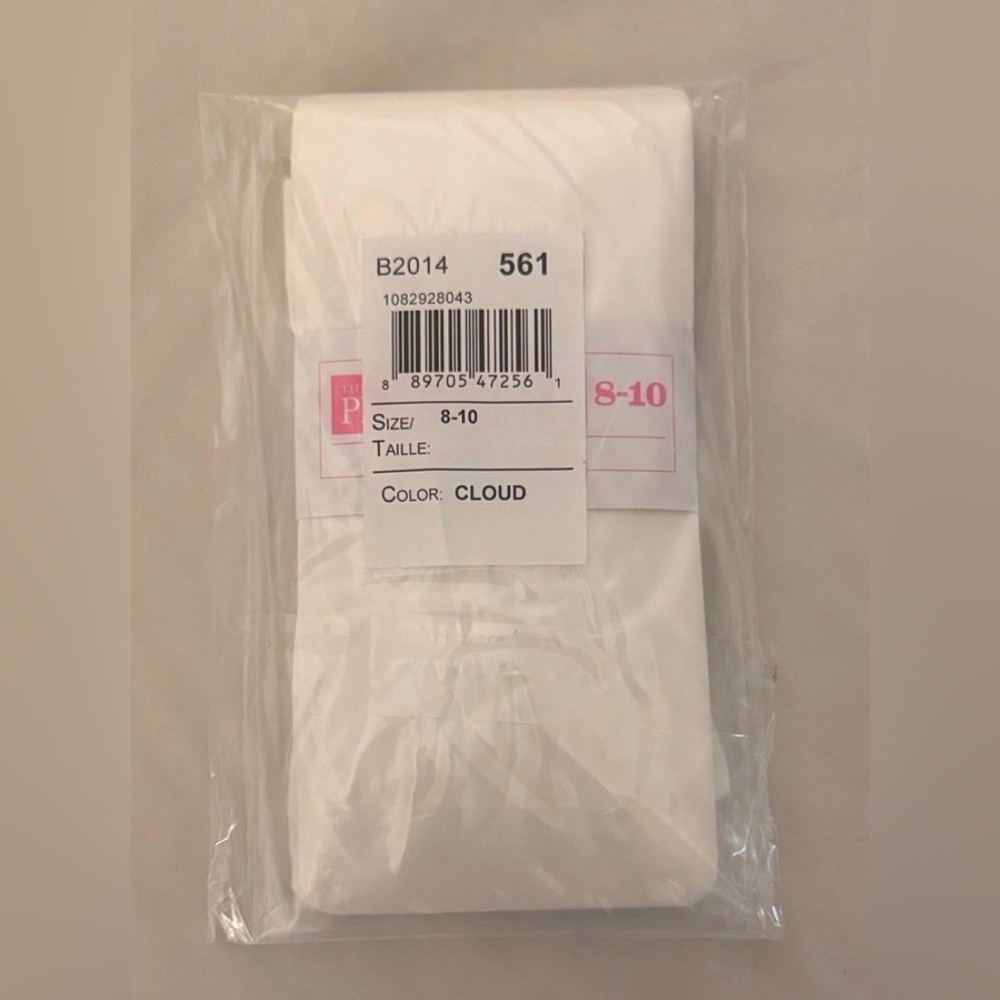 The Children’s Place Tights Girls Size 8-10 NEW WITH TAGS IN PACKAGE White